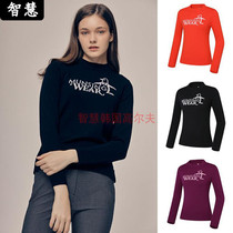 South Korean Munsingwear ten thousand Xing Wear 21 Autumn golf Golf Suit Womens Round Neckline headsweaters