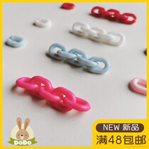 DODO Spelling Beans Acrylic Circle Chain Candy Color Circle Application Accessories