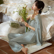 TOUCH MISS Sleep woman spring autumn season Modale Three sets of sexy harness lace lace long sleeve home suit suit