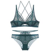 New style soft steel ring ultra-thin transparent sexy strap beauty back underwear big chest for small high waist underpants bra cover