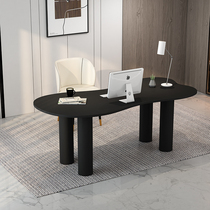 Nordic No Rules Solid Wood Computer Desk Brief Desk Student Writing Desk Designer Bench Profiled Desk