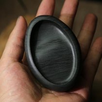 Anhui She inkstone water ripples Palm treasure small play type inkstone elliptical old pit boutique end inkstone student inkstone