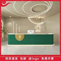 Simple modern light luxury checkout bar Bar Dance Training Institution Front Desk customized