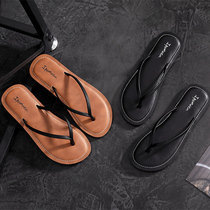 European station New Flip-flops female summer fashion outside wear flat bottom cool non-slip Slipper slippers female thick bottom sandals