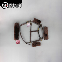 SF equestrian equipment supplies imported wool sheath high quality head layer pure cowhide faucet