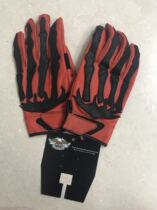 Harley gloves Red Devils skull gloves Harley long finger leather gloves