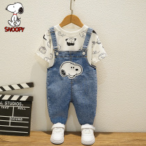 History Nubi Childrens Clothing Baby Denim Back Belt Pants Summer Children Foreign Air Pure Cotton Slim Fit Pants Kiddie Summer Clothing Tide
