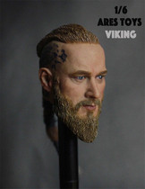 Spot 1 6 soldiers Viking head sculptures Viking toys Viking head suitable for military ancient subjects