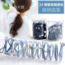 Hairband set hair rope Korean headdress simple personality hair accessories tie hair rubber band Ponytail head rope floral headdress Lady