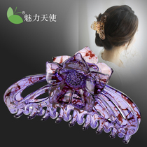 Hair card grab clip large headdress Korean flower bath size hair catch simple plastic hair card grab hair accessories