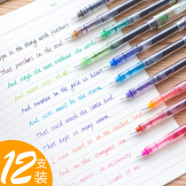 Student water pen Korean cute creative color gel pen 0 5mm candy color diamond head pen refill