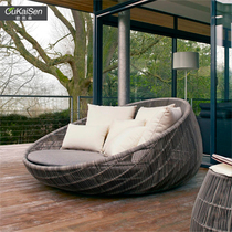 Viko Outdoor Furniture Combined Roundbed Lounge Lounge Balcony Garden Swimming Pool Beach Sofa Bed