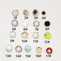 Popular mens and womens shirts buttons all-match childrens cardigans general chiffon Korean shirts round pearl buttons