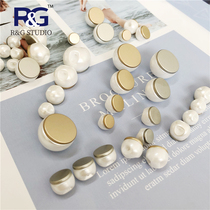 New combination button dark eye pearl button sand gold fog silver pearl button female small fragrance shirt coat sweater button