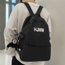 Double Shoulder Bag Men Tide Card Large Capacity Travel Backpack Female College Student High School Student School Bag Girl Computer Bag