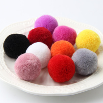 30mm Kaiji rice wool Ball Autumn Winter Hair Clip Hair Rope Diy material Package Handmade Hair Ornament Accessories
