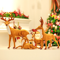 Christmas Decorations Christmas Deer Mee Deer Elk Deer Standing Deer Emulation Elk Plush Paparazzi Hotel Mall Swing