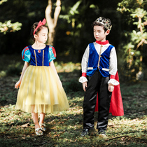 Snow White Princess Dress Girl Aisha Frozen Aisha Prince cos Christmas Childrens Clothing