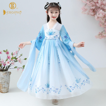 Italian Erginio girl Hanfu new skirt ethnic dress embroidery girl princess dress children skirt
