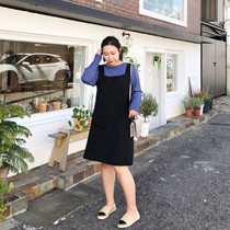 ALIN customizes the new 2020 spring vest dress fat mm sleeveless collar loose age - reduced vest dress