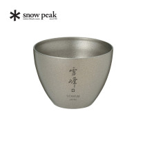 (over 300)SnowPeak Xuefeng Outdoor Camping Double-layer Titanium Sake Cup TW-020