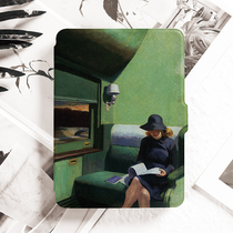 Kindle protective case Paperwhite4 3 2 protective case soft shell Youth Version New 558 entry version 958 leather case KPW4 dormant literary retro kind