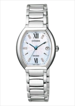 Citizen male and female couple watch two radio waves ES8140-50A 68W ES8144-59A 67W