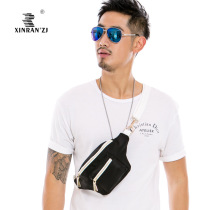 XINRAN  ZJ light waterproof casual mens diagonal satchel chest bag fashion booby-cool personality man with carry-on bag