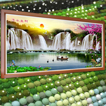 Shanshui 5D Crystal Diamond painting masonry full diamond living room point glue drill cross stitch new large bedroom scenery