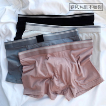 3 PCs Modal cotton no trace breathable solid color comfortable mid-waist mens underwear boxers boxer knickers
