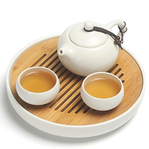 Xianyue Kung Fu Tea With A Pot Of Two Cups Of Bamboo Dry Tea Tray Suit Day Style Whole Travel Office Ceramic Tea