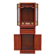 Full solid wood Buddha shrine high cotton pear wood shrine Buddha cabinet god cabinet standing cabinet split offering table to the god of wealth offering table