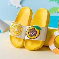 Childrens slippers summer boys and girls indoor non-slip soft bottom home cute cartoon children parent-child baby sandals