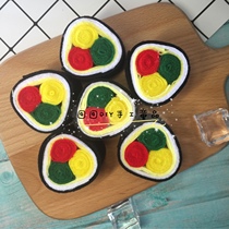 (Finished) non-woven sushi seaweed rice DIY kindergarten homework teaching aids pastry snacks simulation food