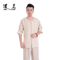 Thick Whirlpool 3408 Short Sleeve Spring Summer Men Cotton Numb Yoga Meditation Suit China Wind Outdoor Tai Chi Suit Beat