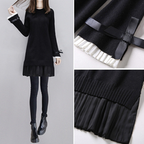 Spring and Autumn Knitted Long Sleeve Dress Autumn 2020 New Female Temperament Sweater Dress