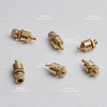 Shock absorber copper foot nail foot pad 24K gold-plated black nickel pure copper gasket speaker rack audio tripod bracket shock absorber nail