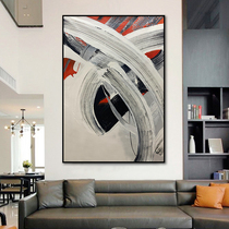 Nordic style handmade oil painting abstract living room sofa background wall painting corridor aisle porch decoration painting light luxury