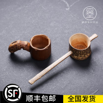 Mo Shou bamboo root tea leak tea filter Tea filter Japanese Kung Fu tea accessories