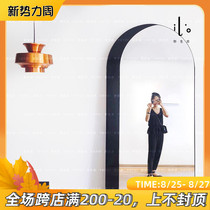  Yayoi Chi mirror Arch mirror Shadow mirror Net red Nordic full-body floor-to-ceiling mirror Wall-mounted cloakroom fitting mirror