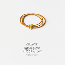Summer head rope hair circle Hair rope rubber band flower Korean cute simple Sen woman tie hair ins net red headdress woman