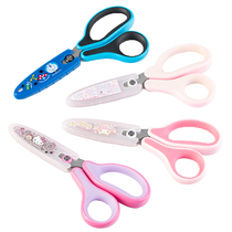 Japanese Sanrio Students Special Seatbelt Cap Stainless Steel Scissors Cute Cartoon Pattern Beauty Workout Multicolored