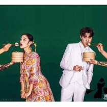 Cage bag Chinese style Chinese costume wedding photos props steamed buns Steamed buns Steamed cage studio Vera photography props