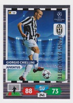Panini 2013-2014 Champions League star Carlo Chiellini Juve Italy 303 #
