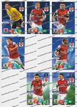 Panini 2013-2014 Champions League star card Arsenal Puka 7 full cards #