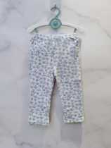 Qingli baby room shopping mall childrens clothing girls spring and autumn leggings girls thin knitted pants baby floral trousers