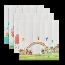 3d three-dimensional wall sticker wallpaper self-adhesive cartoon brick pattern childrens kindergarten anti-collision foam soft bag bedroom decoration sticker