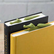 Animal bookmarks 3D creative office stationery cute hippo bookmark bookmarks lurking hippo