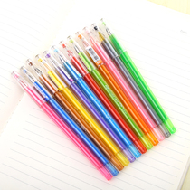 Korean stationery Star diamond fresh and colorful candy color diamond head pen 12 color water pen 0 5mm color gel pen