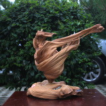 Flying Bird Mingshang Taihang Chen Hao Bai Chenchen all red twisted pictogram natural root carving ornaments business gifts